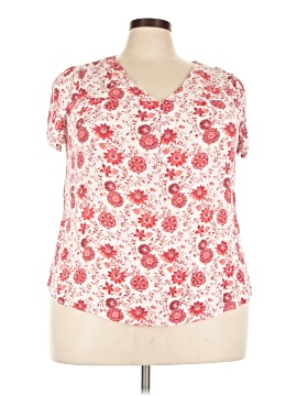 Skies Are Blue Short Sleeve Blouse (view 1)