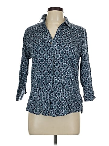 Dana Buchman 3/4 Sleeve Button-Down Shirt (view 1)