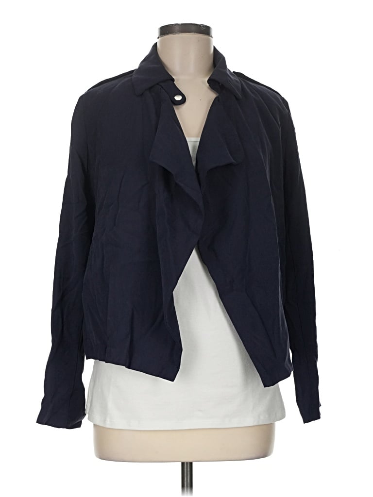 Pre-owned Zara Basic Blazer Jacket In Blue