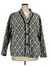 Bob Mackie Argyle Gray Jacket Size 2X - photo 1