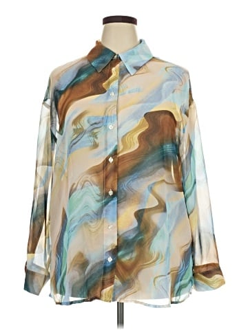 ELOQUII Long Sleeve Blouse (view 1)