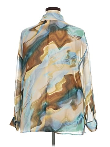 ELOQUII Long Sleeve Blouse (view 2)