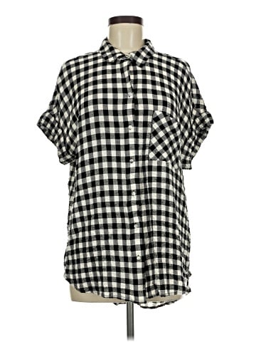 Jane and Delancey Short Sleeve Button-Down Shirt (view 1)