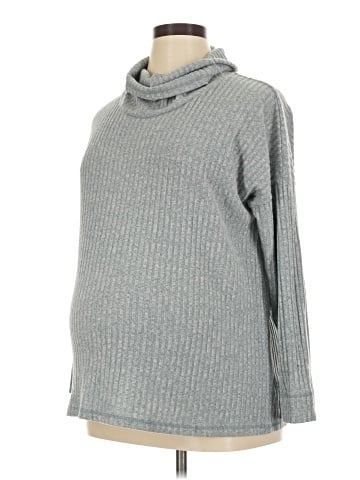 Isabel Maternity Turtleneck Sweater (view 1)