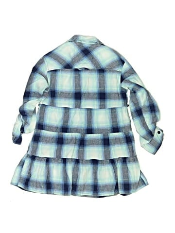 Justice 3/4 Sleeve Button-Down Shirt (view 2)