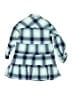 Justice Plaid Blue 3/4 Sleeve Button-Down Shirt Size 8 - photo 2