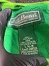 L.L.Bean 100% Polyester Color Block Green Windbreaker Size L (kids) - photo 3