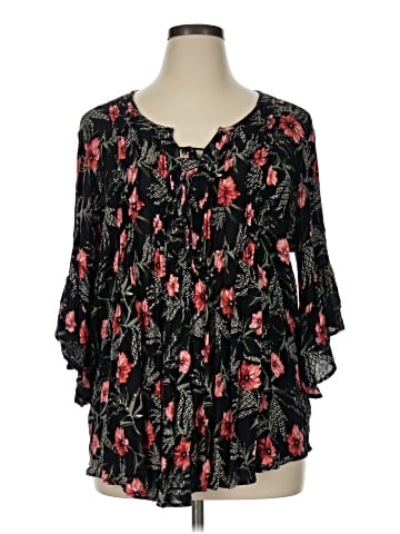 Style&Co 3/4 Sleeve Blouse (view 1)