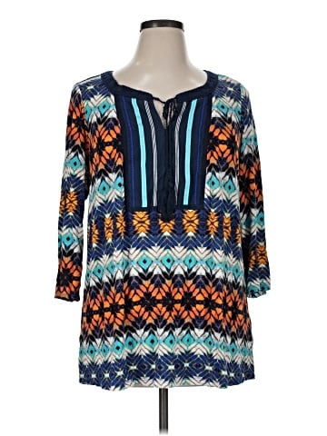 Westbound 3/4 Sleeve Blouse (view 1)