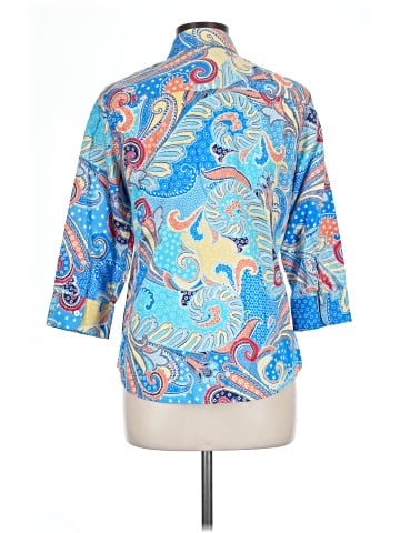 Foxcroft 3/4 Sleeve Button-Down Shirt (view 2)