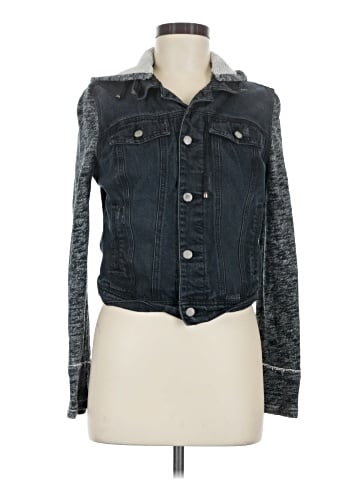 Black Rivet Denim Jacket (view 1)