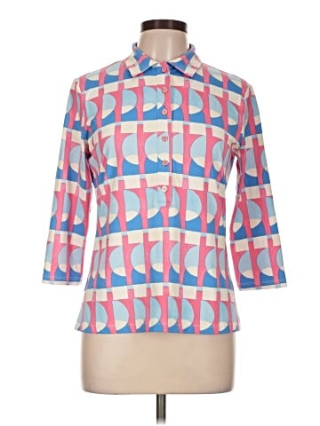 J. McLaughlin 3/4 Sleeve Button-Down Shirt (view 1)