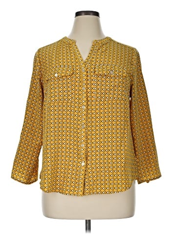 Notations 3/4 Sleeve Blouse (view 1)