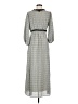 Max Studio 100% Polyester Chevron-herringbone Gray Casual Dress Size S - photo 2