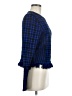 Milly Houndstooth Blue Pullover Sweater Size M - photo 4