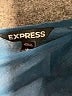 Express 100% Polyester Solid Blue Casual Dress Size S - photo 7