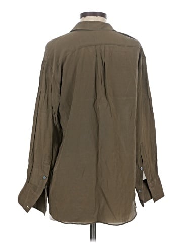 Zara 3/4 Sleeve Button-Down Shirt (view 2)