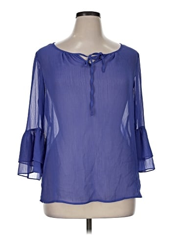AB Studio 3/4 Sleeve Blouse (view 1)