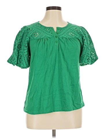 Lands' End Short Sleeve Blouse (view 1)