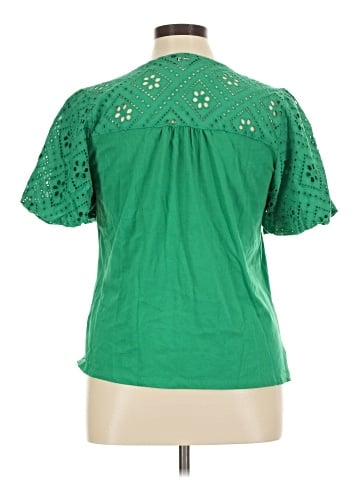 Lands' End Short Sleeve Blouse (view 2)