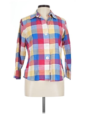 Foxcroft 3/4 Sleeve Button-Down Shirt (view 1)