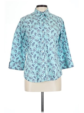 Foxcroft 3/4 Sleeve Button-Down Shirt (view 1)