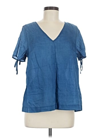 Madewell Indigo Tie-Sleeve Top (view 1)