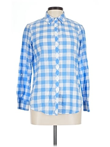 Foxcroft 3/4 Sleeve Button-Down Shirt (view 1)
