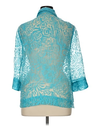 Ruby Rd. 3/4 Sleeve Button-Down Shirt (view 2)