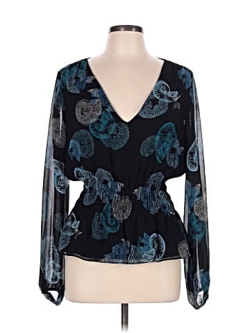 White House Black Market Long Sleeve Blouse (view 1)