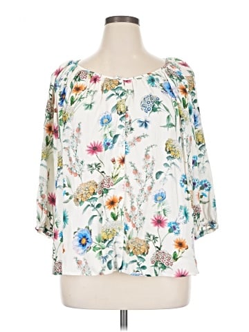 Karen Kane 3/4 Sleeve Blouse (view 1)