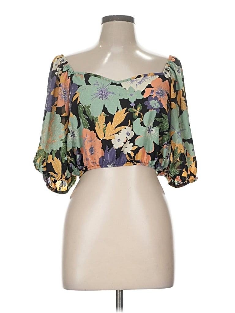 Sienna Sky 3/4 Sleeve Blouse In Green