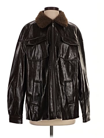 H&M Faux Leather Jacket (view 1)