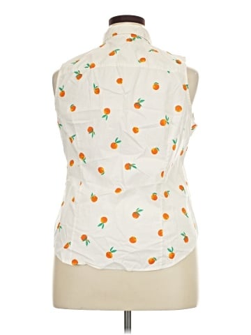 J.Crew Factory Store Sleeveless Button-Down Shirt (view 2)