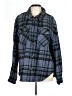 Love Tree 100% Polyester Plaid Blue Jacket Size L - photo 1