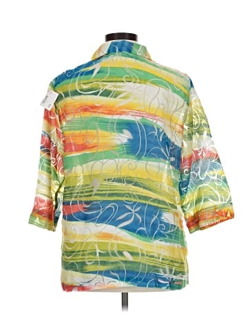 Alia 3/4 Sleeve Button-Down Shirt (view 2)