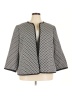 Jones Studio 100% Polyester Chevron-herringbone Gray Blazer Size 20 - photo 1