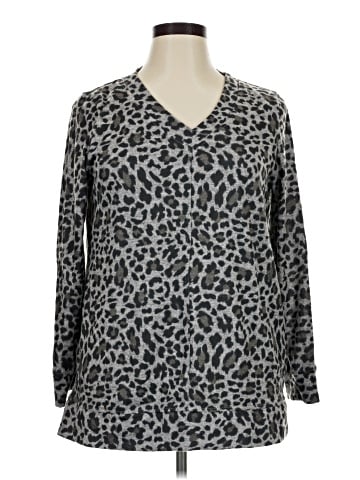 Ellen Tracy Long Sleeve Blouse (view 1)