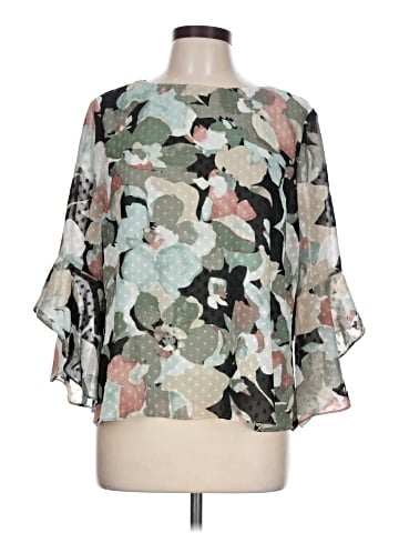 Kasper 3/4 Sleeve Blouse (view 1)