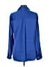 Express 100% Polyester Blue Long Sleeve Blouse Size L - photo 2