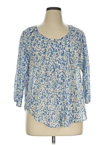 SONOMA life + style 3/4 Sleeve Blouse (view 1)