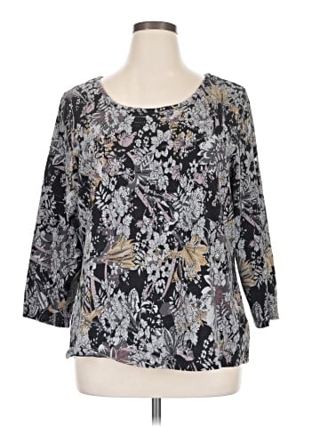 Isaac Mizrahi LIVE! 3/4 Sleeve T-Shirt (view 1)