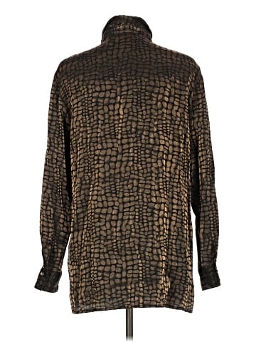 Karen Scott Long Sleeve Button-Down Shirt (view 2)