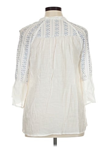 Indigo Rose 3/4 Sleeve Blouse (view 2)