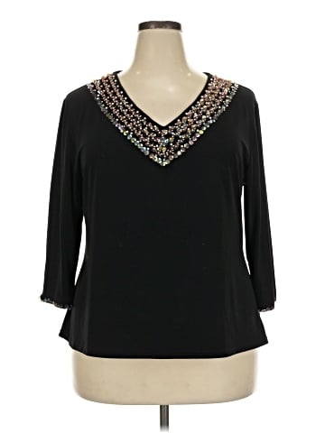 Onyx Nite 3/4 Sleeve Blouse (view 1)