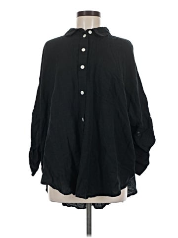 American Eagle Outfitters 3/4 Sleeve Button-Down Shirt (view 1)
