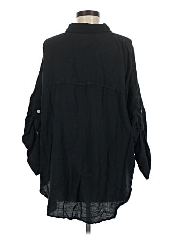 American Eagle Outfitters 3/4 Sleeve Button-Down Shirt (view 2)
