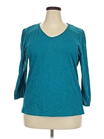 St. John's Bay 3/4 Sleeve Top (view 1)