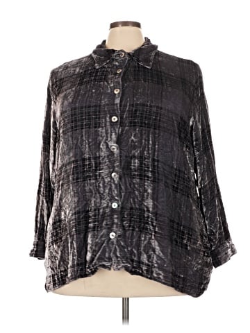 Soft Surroundings 3/4 Sleeve Button-Down Shirt (view 1)