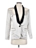 MICHAEL Michael Kors 100% Polyester Metallic Silver Blazer Size 4 - photo 1